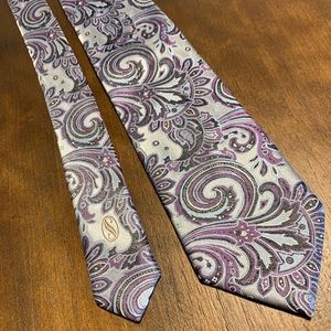Paisley silk neck tie